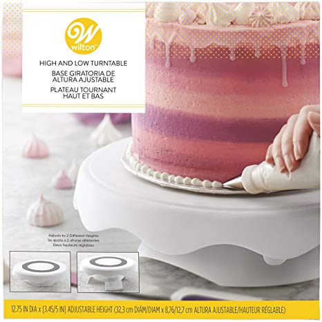 Wilton High and Low Cake Turntable-Cake Decorating Stand