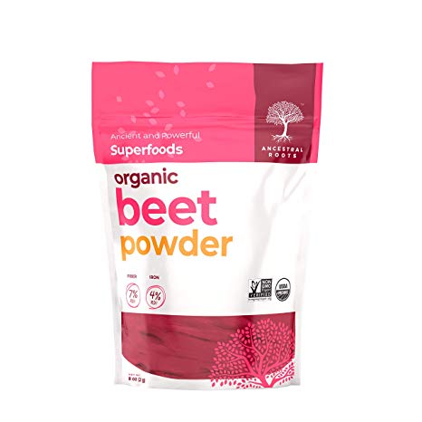 Ancestral Roots Organic Beet Powder - 100% Pure, USDA Certified Organic Beet Powder – 8oz