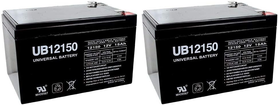 UPG 12V 15AH F2 Replacement Battery for Pride Mobility BATLIQ1013-2 Pack