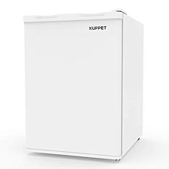 KUPPET Upright Freezer, Compact Reversible Single Door Table Top Mini Freezers for Ice Cream/Breast Milk/Sea Food, Adjustable Removable Shelves, 2.1CU.FT (White)