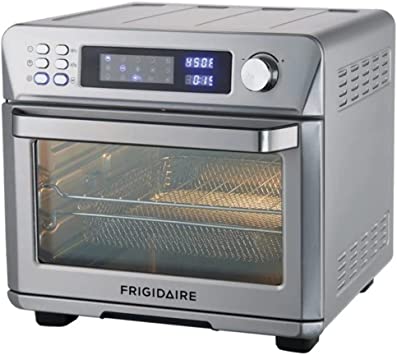 Frigidaire EAFO111-SS Air Fryer Oven, Digital, 26 Quart 10-in-1 Countertop Toaster Oven & Air Fryer Combo - Grill, Rotisserie, Dehydrator, Pizza Oven, & More, Stainless Steel