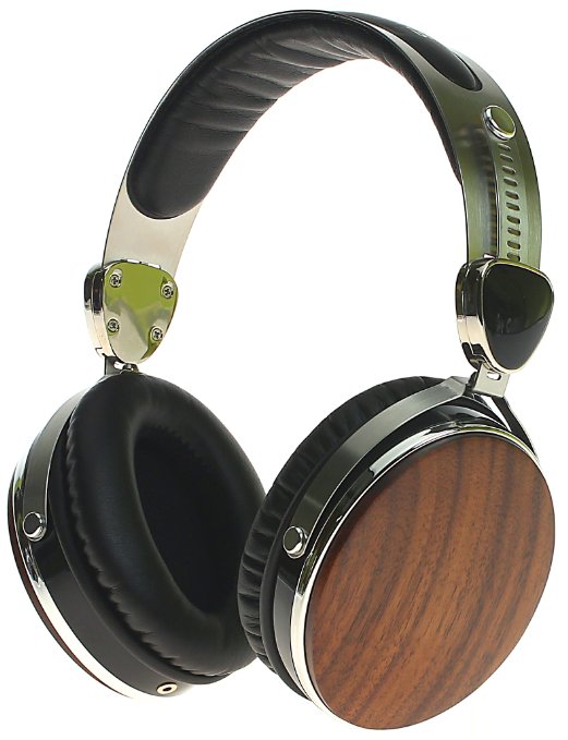 Symphonized Wraith 2.0 Premium Genuine Wood Headphones with Mic (Walnut)