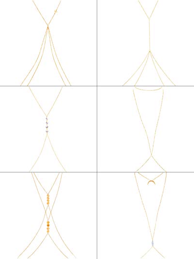 Sexy Gold Body Chains Charm Layered Belly Chain Necklace Bikini Ladies Crossover Necklace Beach Jewelry for Women