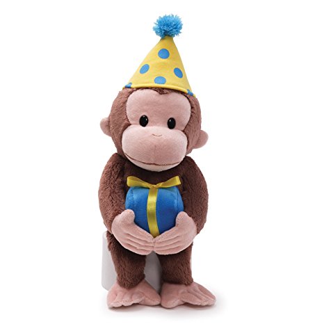 Gund Curious George Birthday Stuffed Animal