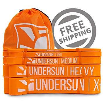 Undersun Fitness The 5-Band Complete Set Includes 5 Different Levels of Resistance from X-Light, Light, Medium, Heavy and X-Heavy, Buying The Set is a Great Value