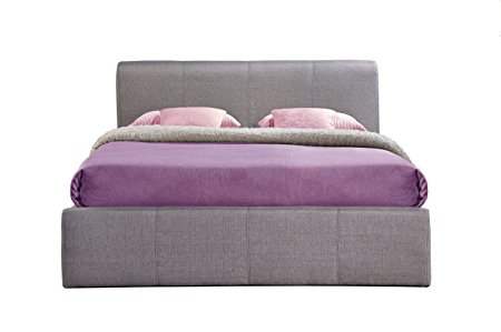 Birlea Brooklyn 5ft Kingsize Fabric Ottoman Bed, Grey