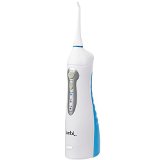 Jumbl8482 Rechargeable Oral Irrigator and High Capacity Water Flosser Featuring 3 Operating Modes 8211 Includes 2 Interchangeable Precision Nozzles Mini Funnel for Water Filling and Rubber Water Plug for Charging Pins 8211 White
