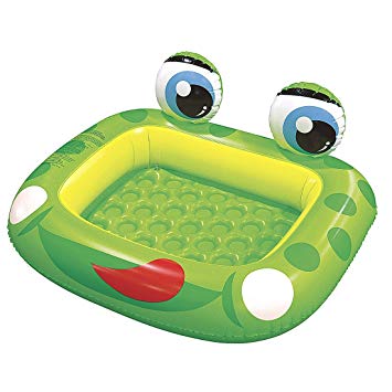 Jilong Inflatable Frog Baby Pool for Ages 1-3, 50" x 43" x 8.7"