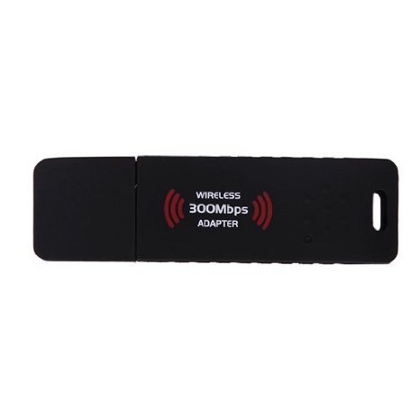 HDE 300 Mbps USB WiFi Wireless Adapter Router to Computer Internet Signal Receiever - 802.11b/g/n