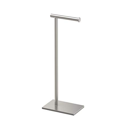 Gatco 1431SN 22.25" Modern Square Base Tissue Holder Stand, Satin Nickel