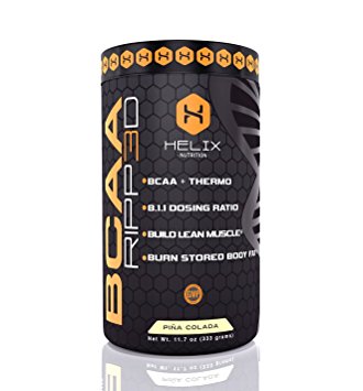 Helix BCAA_Ripped: The World's only 8.1.1 Ratio BCAA that optimizes recovery and utilization of body fat reserves. BCAA   L-Glutamine   L-Carnitine Tartrate   Electrolytes. Money Back Guarantee