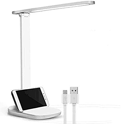 Etmury LED Desk Lamp,lamp for desk Eye-Caring Desk Light, Dimmable Table Lighting Sensitive Touch Control, Table Lamps with USB Charging Port Reading Book Light, Energy-Saving Portable for Study, Bedroom, Office