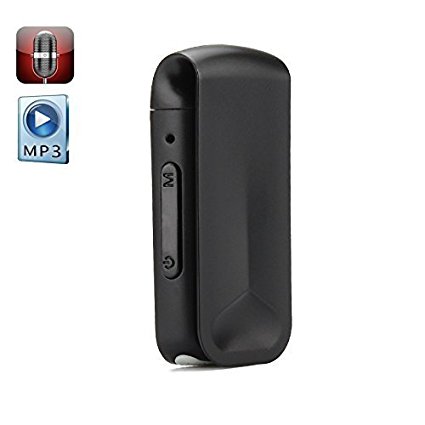 Tekit Professional Hd Mini Clip Digital Voice Recorder - MP3 Player, 4GB, OTG Support, One Key Play   Record