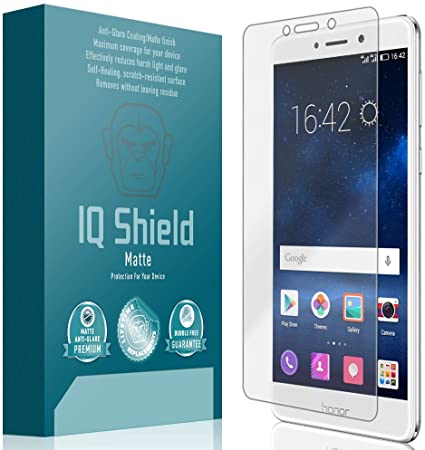 IQ Shield Matte Screen Protector Compatible with Huawei Honor 6X Anti-Glare Anti-Bubble Film