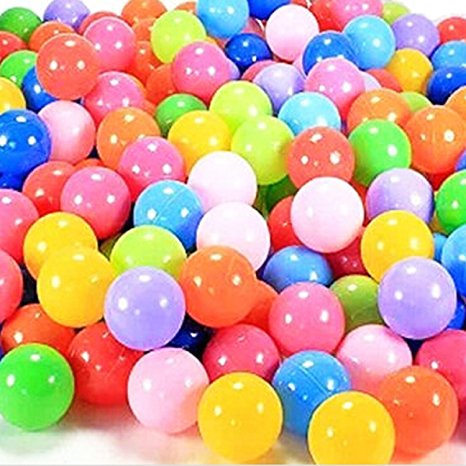 toyofmine 50/100/200/300/400/500/600/700/800/1000pcs Colorful Ball Ocean Balls Soft Plastic Ocean Ball Baby Kid Swim Pit Toy Ship from USA