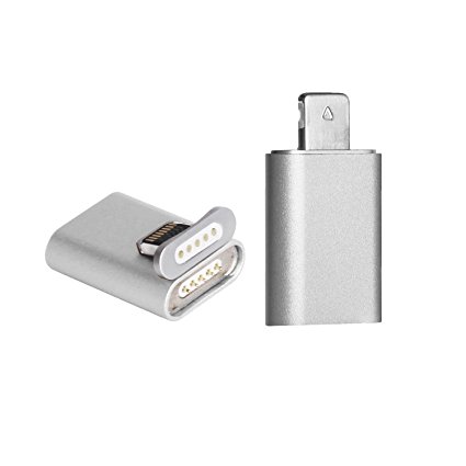 magnetic Lightning adapter MagSafe Adatpter iOS 10 quick charger for iPhone 7, 7 Plus, SE, 6s, 6s Plus, 6 Plus, 6, 5s, 5c, 5 - silver