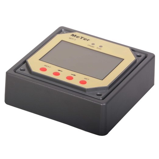 Renogy MPPT Solar System Controller Battery Panel Meter Energy Charging Remote Reading LCD Display