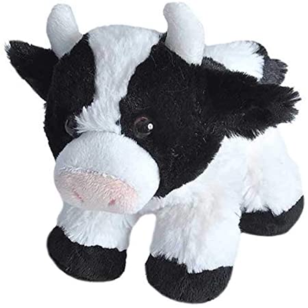 Wild Republic Cow Plush, Stuffed Animal, Plush Toy, Gifts for Kids, Hug’Ems 7 inches