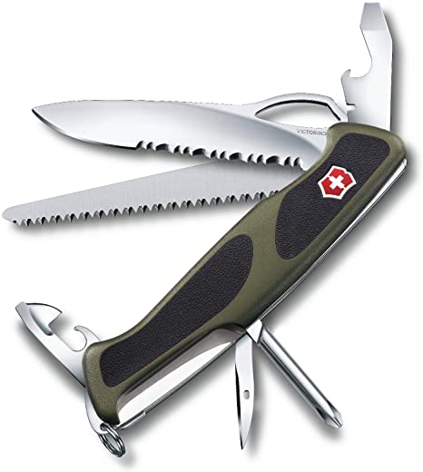 Victorinox unisex-adult Swiss Army RangerGrip 178 Multi-Tool Pocket Knife Black/Green, 130mm