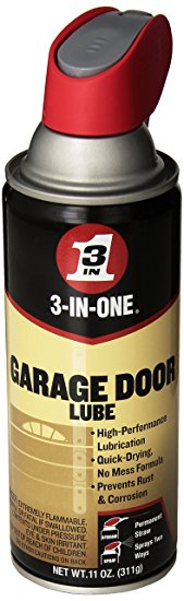 3-IN-ONE 100581 Professional Garage Door Lubricant Spray 11 oz (Pack of 6)