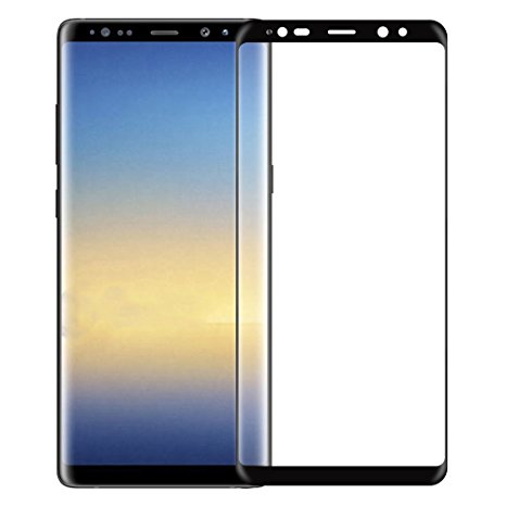 Galaxy Note 8 Screen Protector , AUKUK [Bubble Free] [3D Full Coverage] High Definition Clear Touch Sensitive Curved Tempered Glass for Samsung Galaxy Note 8