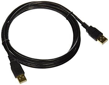 Monoprice 6-Feet USB 2.0 A Male to A Male 28/24AWG Cable (Gold Plated) (105443)