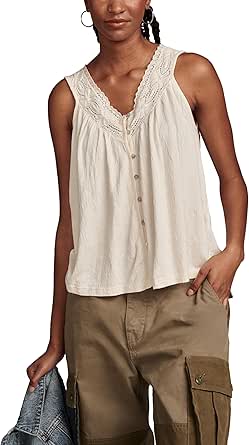 Lucky Brand Women's Lace Trim Tank