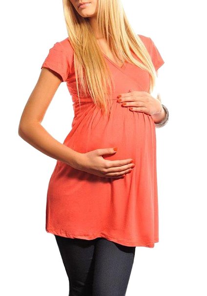 New Maternity Top Tunic Vneck Pregnancy Clothing Wear Size 8 10 12 14 16 18 5058 Variety of Colours