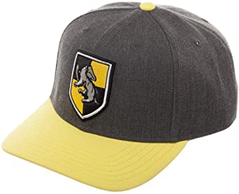 Harry Potter Metallic Embroidery Snapback Hat with Pre-Curved Bill