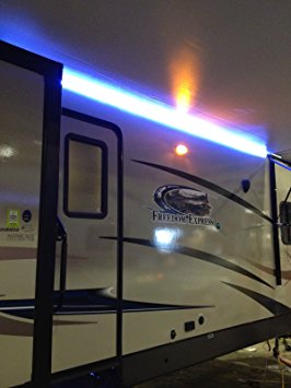 RecPro RV Camper Motorhome Travel Trailer 16' WHITE LED Awning Party Light w/Mounting Channel & White PCB 12v Light
