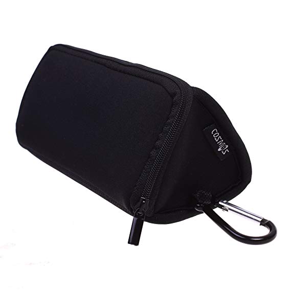COSMOS Black Neoprene Utility Storage Case Pouch Bag Pen Holder Zipper Travel Carry Bag