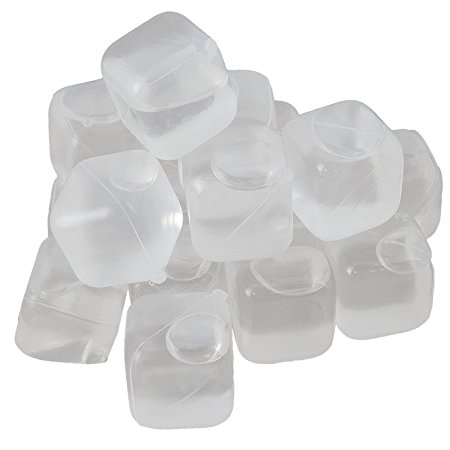18pc Re-usable Ice Cubes White