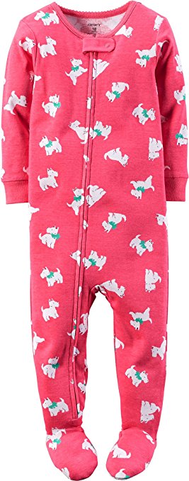 Carter's Baby Girls' 1 Piece Fleece Pajamas