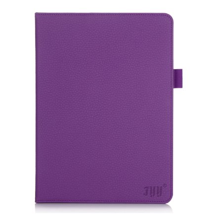 Galaxy Tab A 9.7 (P550/T550) Case [Full Protection], FYY Premium PU Leather Case Smart Auto Wake/Sleep Cover with Velcro Hand Strap, Card Slots, Pocket for Galaxy Tab A 9.7 (P550/T550) Purple