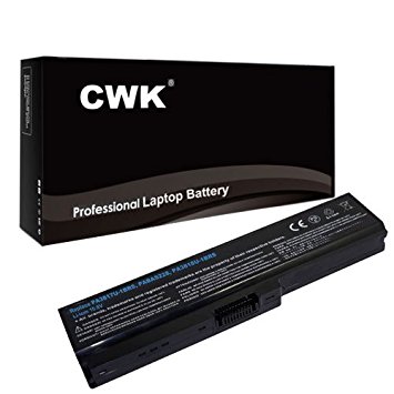 CWK® High Performance Battery for Toshiba Satellite P755D-S5379 P755D-S5384 P755D-S5386 P755-S5215 P755-S5259 P755-S5260 P755-S5261 P755-S5262 P755-S5263 P755-S5264 P755-S5265 P755-S5267 P755-S5268 P755-S5269 P755-S5270 P755-S5272 P755-S5274 PA3634U-1BAS PA3635U-1BAM PA3635U-1BRM PA3638U-1BAP PA3816U-1BAS PA3816U-1BRS PABAS117 PABAS178 PABAS227 PABAS228 PABAS229 TS-M305 PA3634U-1BRS Laptop Notebook Computer PC - 6 Cells