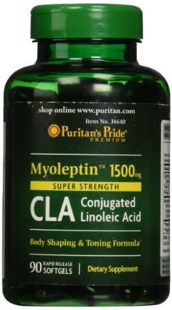 Puritan's Pride Super Strength Myo-Leptin CLA 1500 mg-90 Softgels