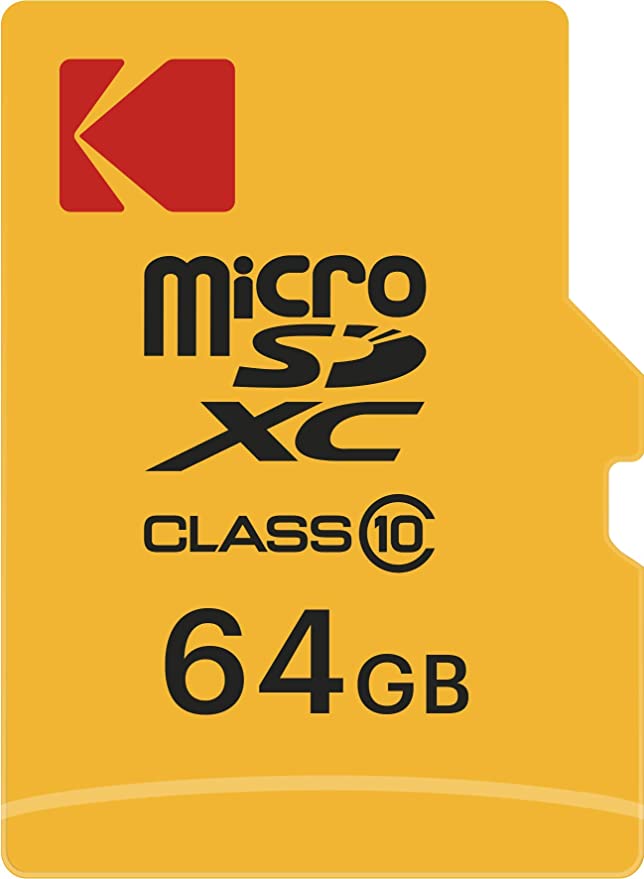 Kodak 64GB Class 10 MicroSD Memory Card with SD Adapter