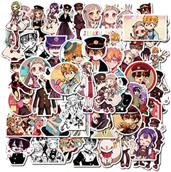Toilet-Bound Hanako-kun Sticker Pack of 50 Stickers - Waterproof Durable Stickers Classic Japanese Anime Stickers for Laptops, Computers, Water Bottles (Toilet-Bound Hanako-kun)