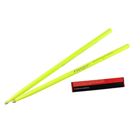 Drum Stick Glow under stage's light American Hickory 7A /Yellow/ Flanger