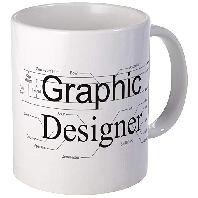 CafePress - Graphic Designer Mug - Unique Coffee Mug, Coffee Cup