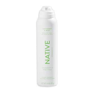 Native Deodorant & Body Spray Contains Naturally Derived Ingredients | Deodorant for Women and Men, All Day Odor Protection, Aluminum and Hydrocarbon Propellant Free | Cucumber & Mint