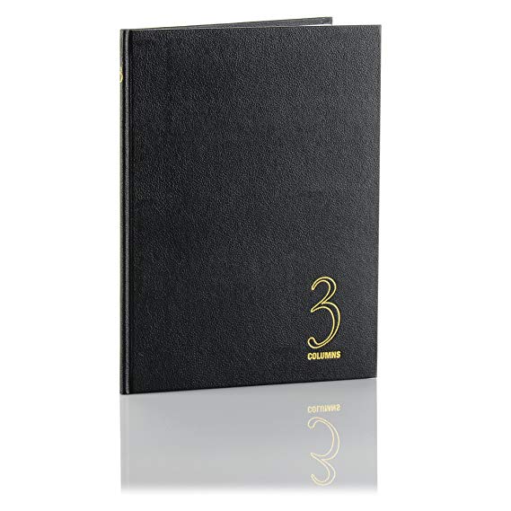 Wilson Jones 74100 Account Book, 9 1/4-Inch x 7-Inch, 30 Lines, 80 Pages, 3 Columns (W74103)