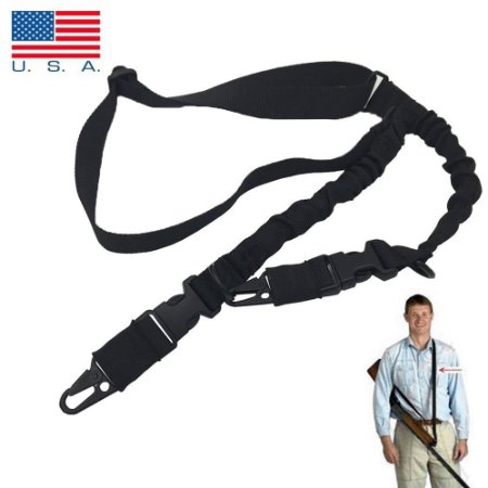 JTENG Multi-Use 2 Point 2-IN-1 Rifle Gun Sling Adjustable Strap Cord Shoulder Strap for Outdoor Sports Hunting