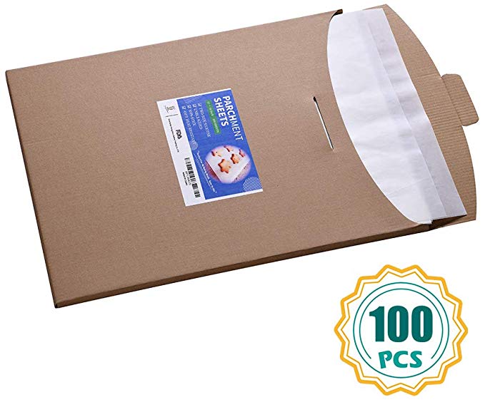 Parchment Paper Sheets-100 Count,12x16 Inch Parchment Baking Paper Fit for Half Sheet Baking Pan