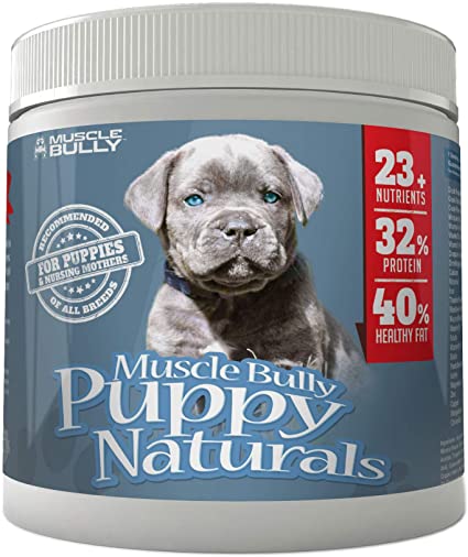 Muscle Bully Puppy Naturals (60 Serving) - A Healthy Nutritional Formula for Growing Puppies (for All Breeds).