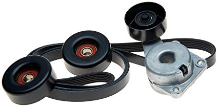 ACDelco ACK061015 Professional Automatic Belt Tensioner and Pulley Kit with Tensioner, Pulleys, and Belt