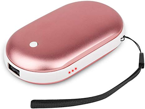 SkyGenius Rechargeable Hand Warmer, 5200mA Reusable Electric Pocket USB Hand Warmers, for Raynauds, Outdoors, Winter Gifts