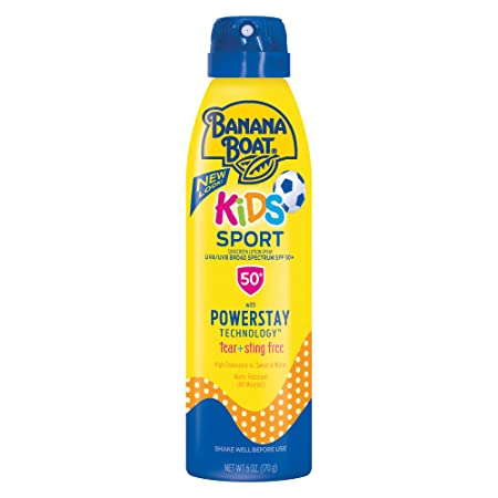 Banana Boat Kids Sport Tear-Free Sunscreen Spray, Kids Sport - SPF 50 - 6oz