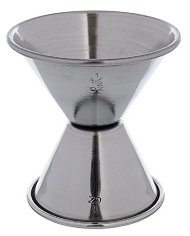 Update International (JI-5) 1 x 1-1/2 oz Stainless Steel Jigger