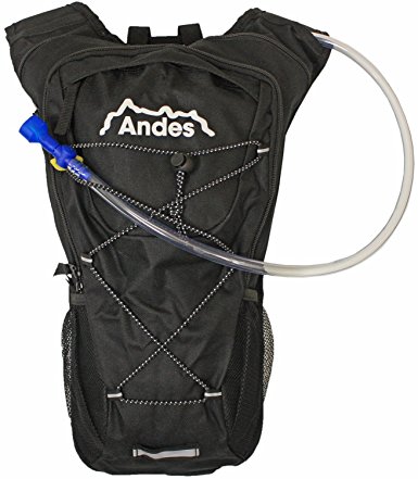 Andes 2 Litre Hydration Pack/Backpack Bag Running/Cycling with Water Bladder/Pockets